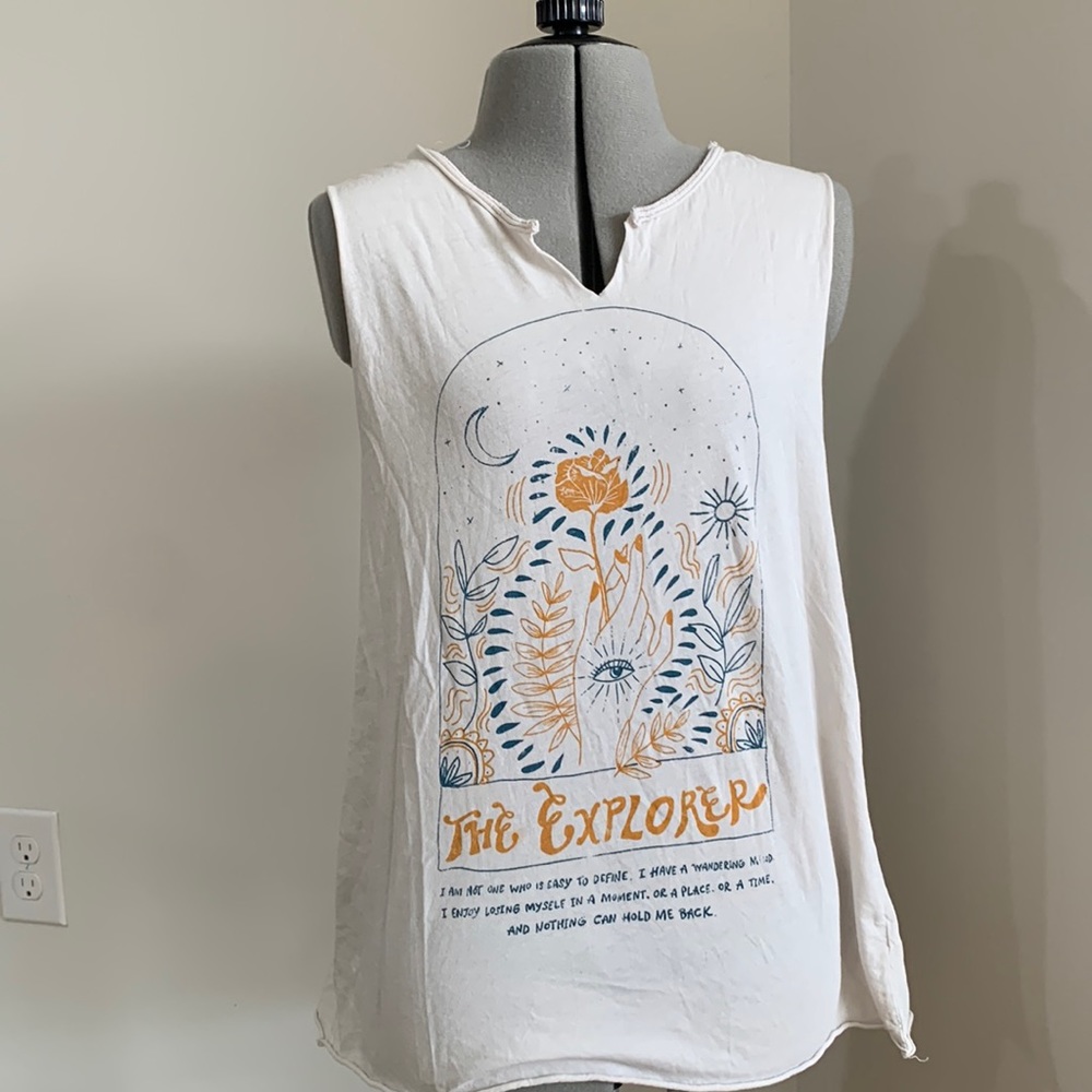 Boho Open Back Tank Top